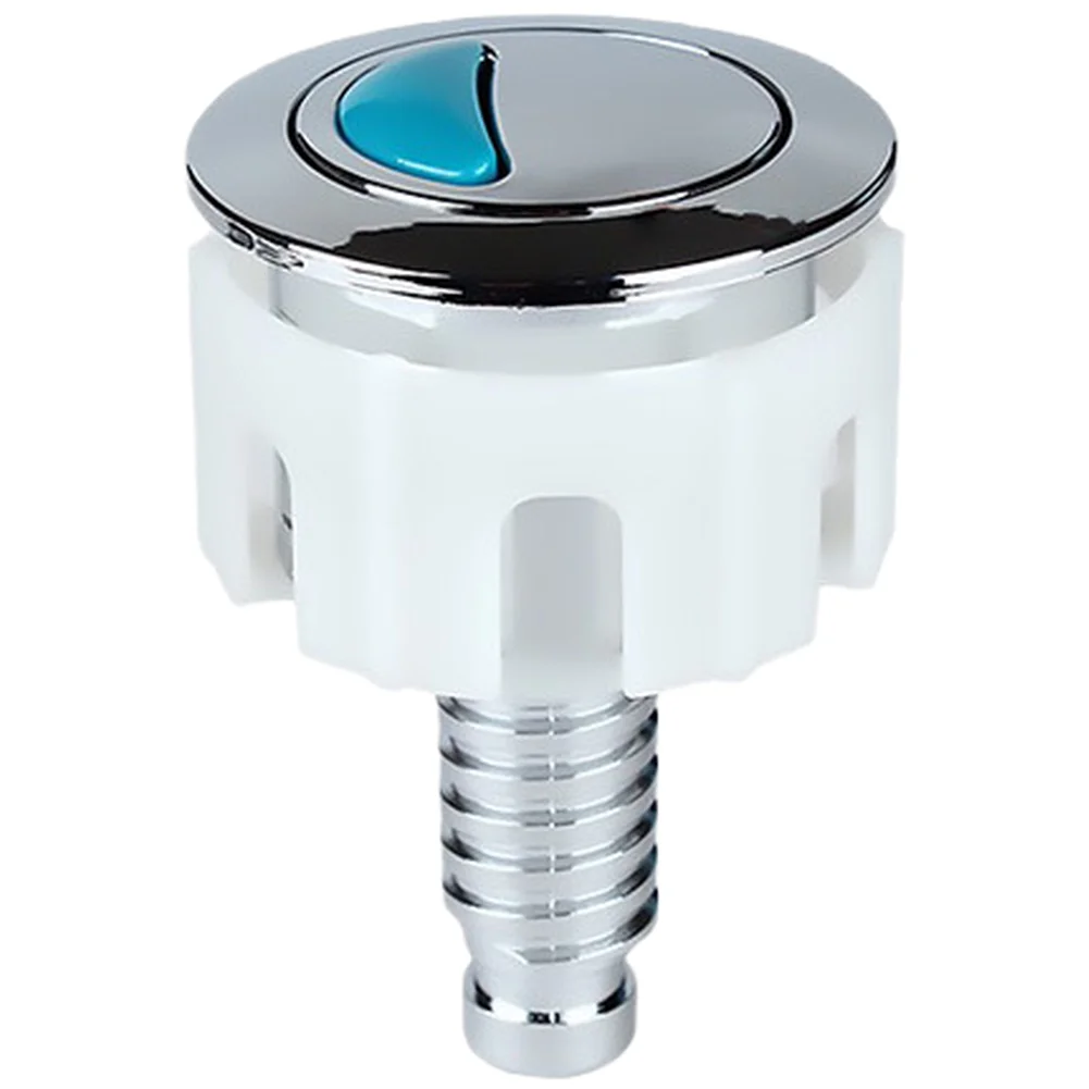 1pc 38mm Dual Flush Toilet Button ABS Chrome Plated Push Switch Water Tank-Cover Replacement Flow Control Flush Button Parts
