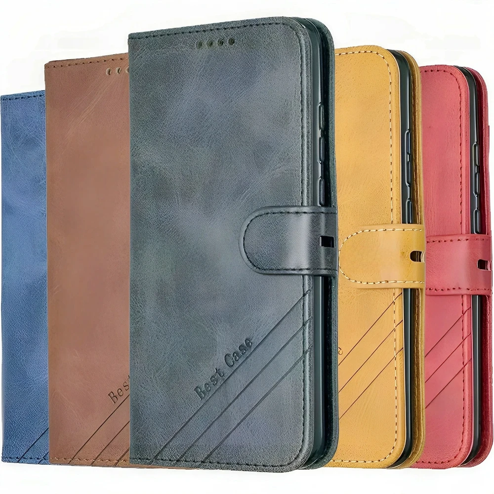 Premium Magnetic Leather Flip Phone Case For iphone 17 17Pro 17Air 17Plus 16 E 15 Plus ProMax Pro Flower Cover Wallet Card Slot