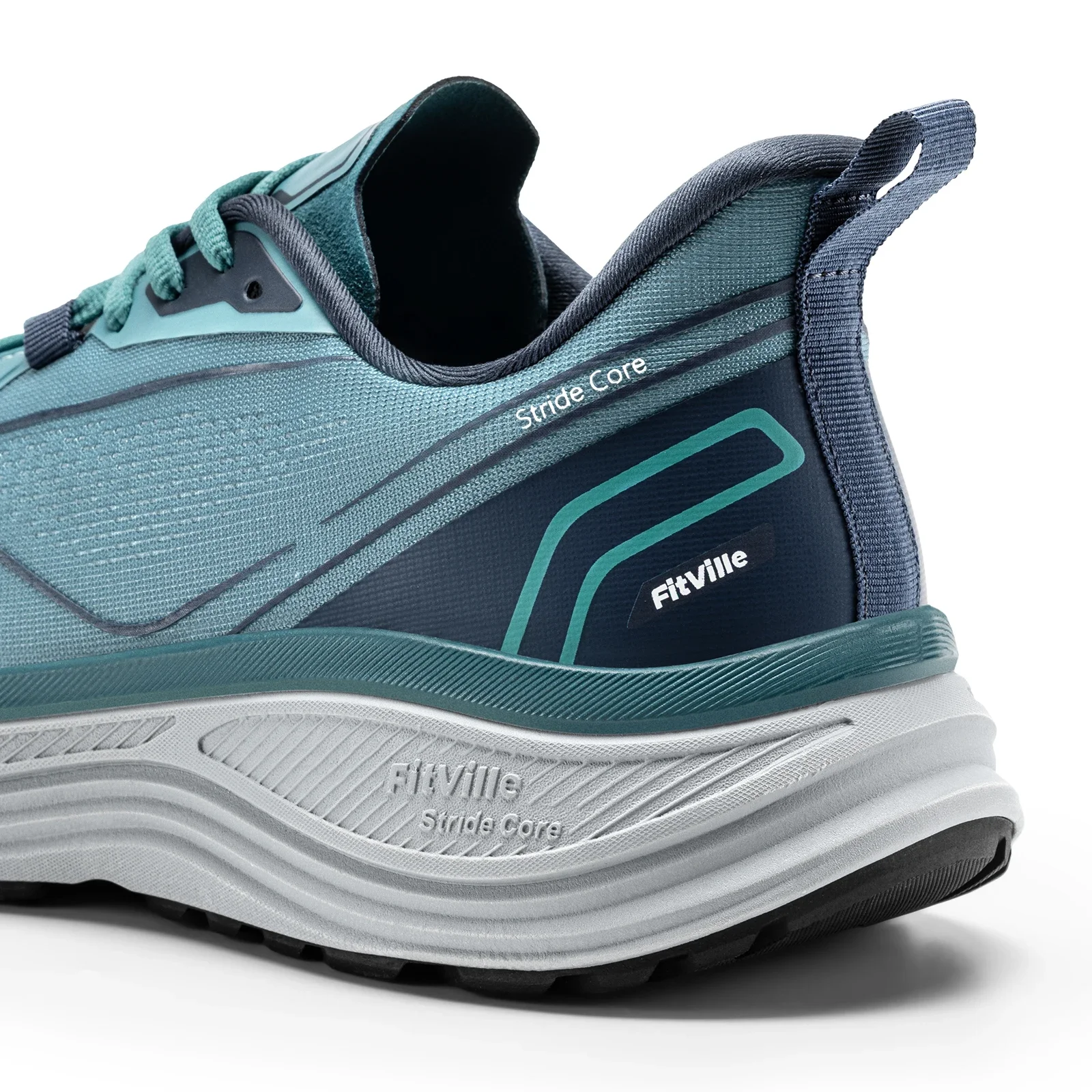 FitVille Herren-Sportsneaker mit breiter Zehenpolsterung, atmungsaktive Freizeitschuhe zum Gehen und Laufen, bequeme Jogging-Schuhe für Männer. – Detail 19