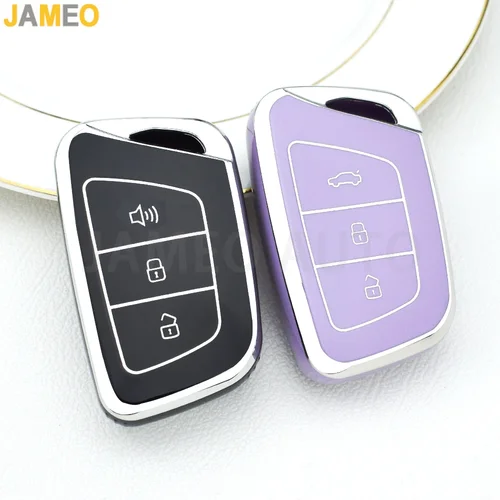 Para JAC JIAYUE A5 X4 X7 IC5 IEV T50 S2 S3 S4 S5 S7 T8 Refine M6 Smart 3 botones TPU funda para llave de coche llavero remoto