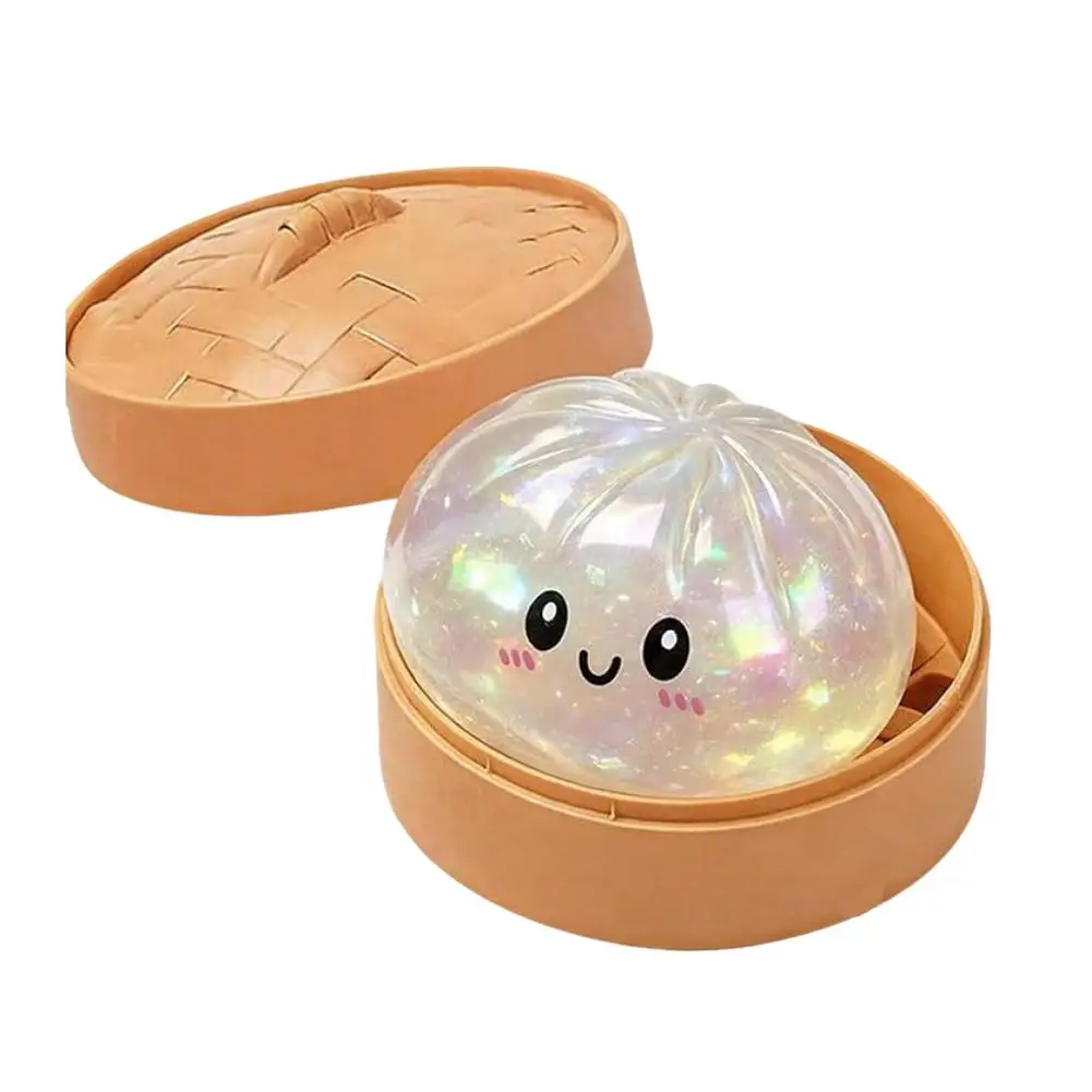 10cm Simulatie Flash Dumpling Squishy Speelgoed, Langzaam Terugverende Zachte Knijp Stressbal, Decompressie Fidget Speelgoed voor Kinderen & Volwassenen