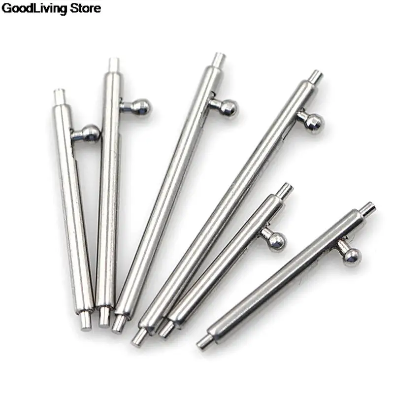 10pcs Quick Release Watch Band Single Switch Spring Bars 16mm 18mm 20mm 22mm 24mm Strap Link Pin Stainless Steel