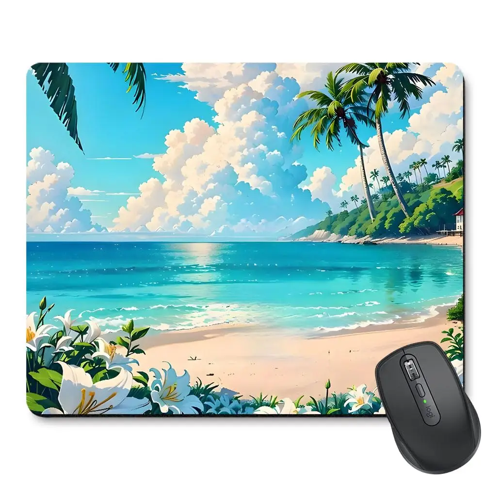 

High Quality Beautiful Scenery Printing Gaming Mousepad Gamer Mouse Mat Keyboard Mats Desk Pad Mousepads 22x18cm For Computer