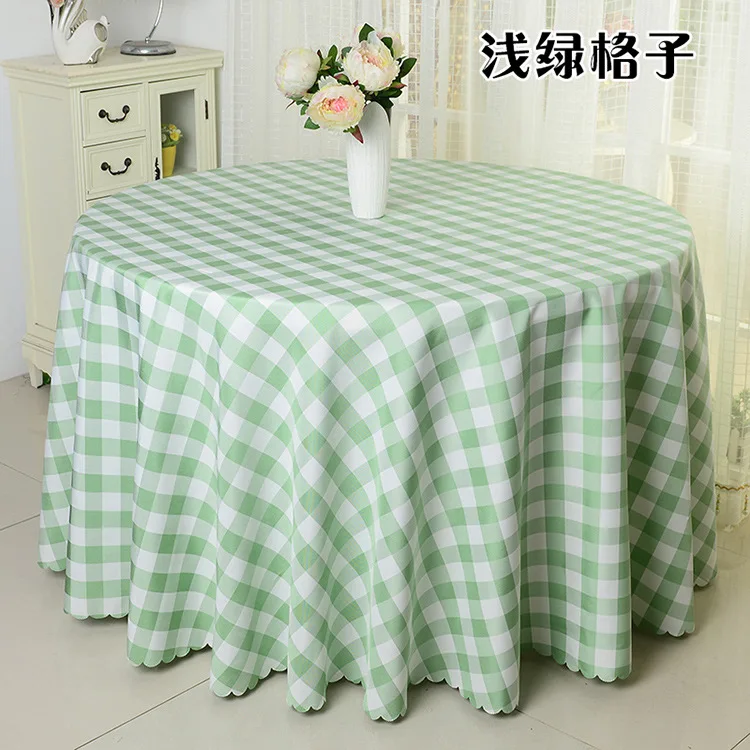 

2024 Table cloth, fabric, home garden plaid tablecloth, coffee shop, restaurant, circular