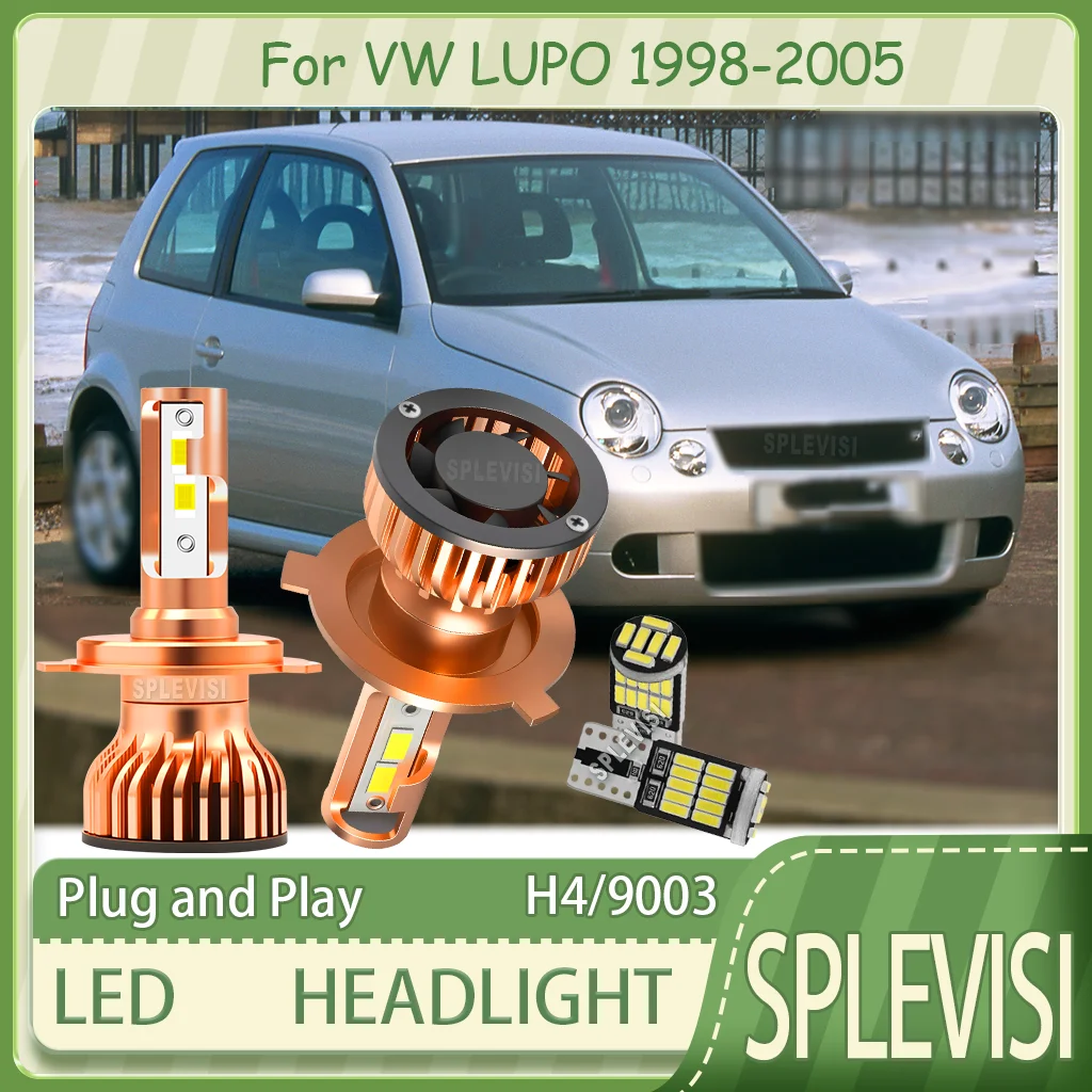 

Улучшенная видимость, стабильное освещение, дальний свет, светодиодные фары H4 для VW LUPO 1998 1999 2000 2001 2002 2003 2005