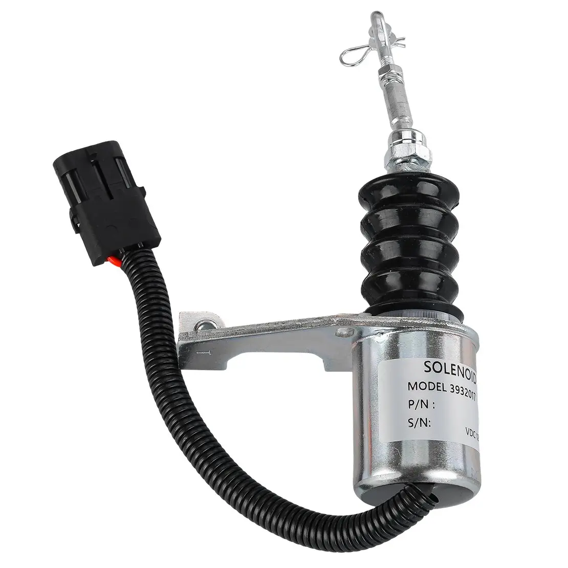 12V Fuel Stop Shutdown Shut Off Solenoid Coil Valve 3932017 SA-3742-12 fit for Cummins Deutz Bosch RSV Engine
