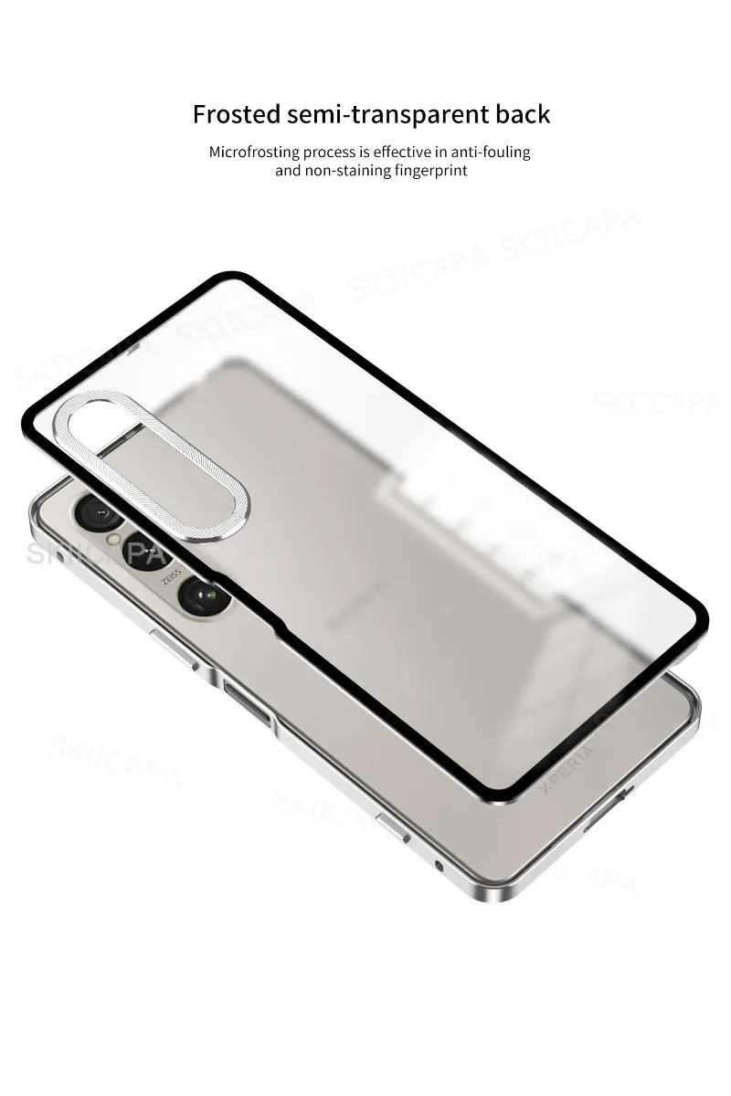 Shockproof Metal Phone Case For Sony Xperia 1 V II Aluminium Alloy Metal Frame Hard Matte Bumper Cover for Xperia 1 VI 1 V view 3