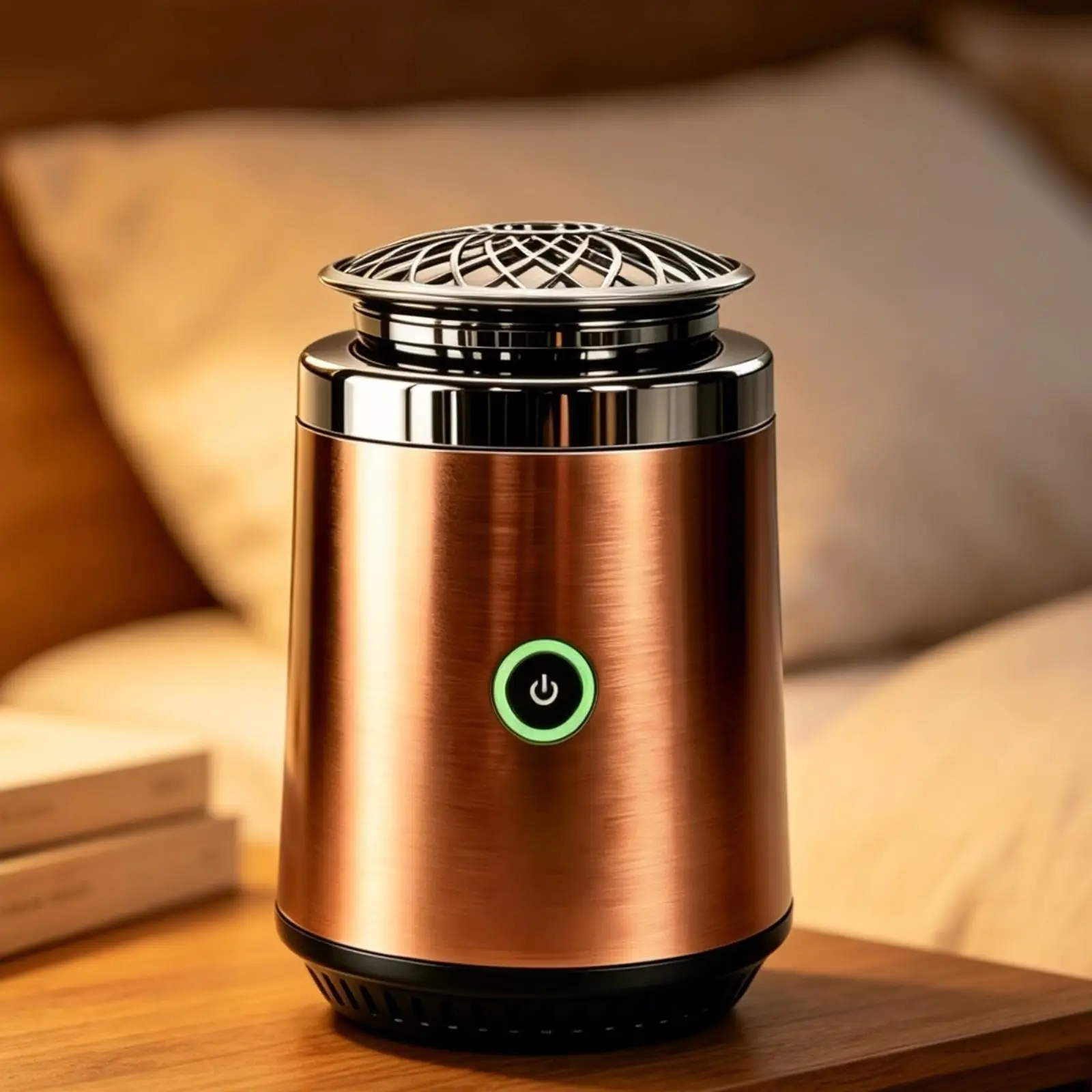 USB Diffuser Metal Electric Incense Burner for Car Home Bedroom Scent Warmer Oud Chip Heater Portable Device