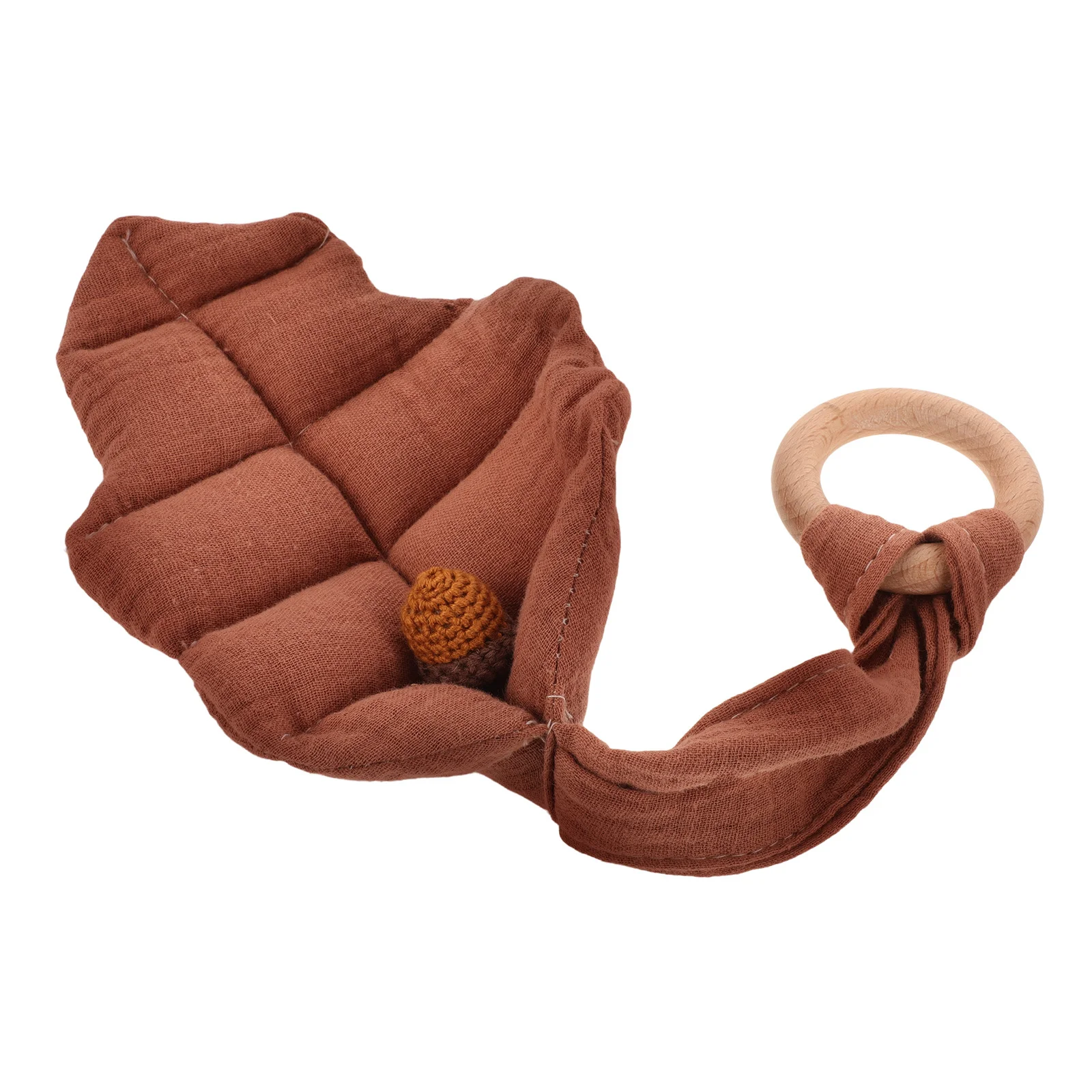 Colgante para cochecito de bebé en forma de hoja, adorno colgante móvil para cama infantil, colgante relajante para bebé, juguetes para la dentición, adornos para cochecito de niña