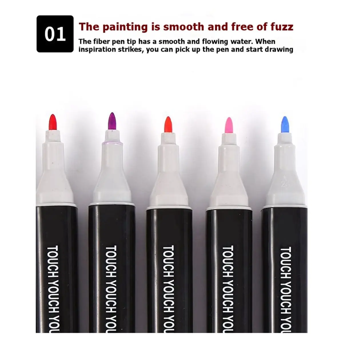 【New User-Coupon!】24 Colors Drawing Markers, Dual Tip Art Markers, Coloring Marker for Artist Adults Coloring Illustration