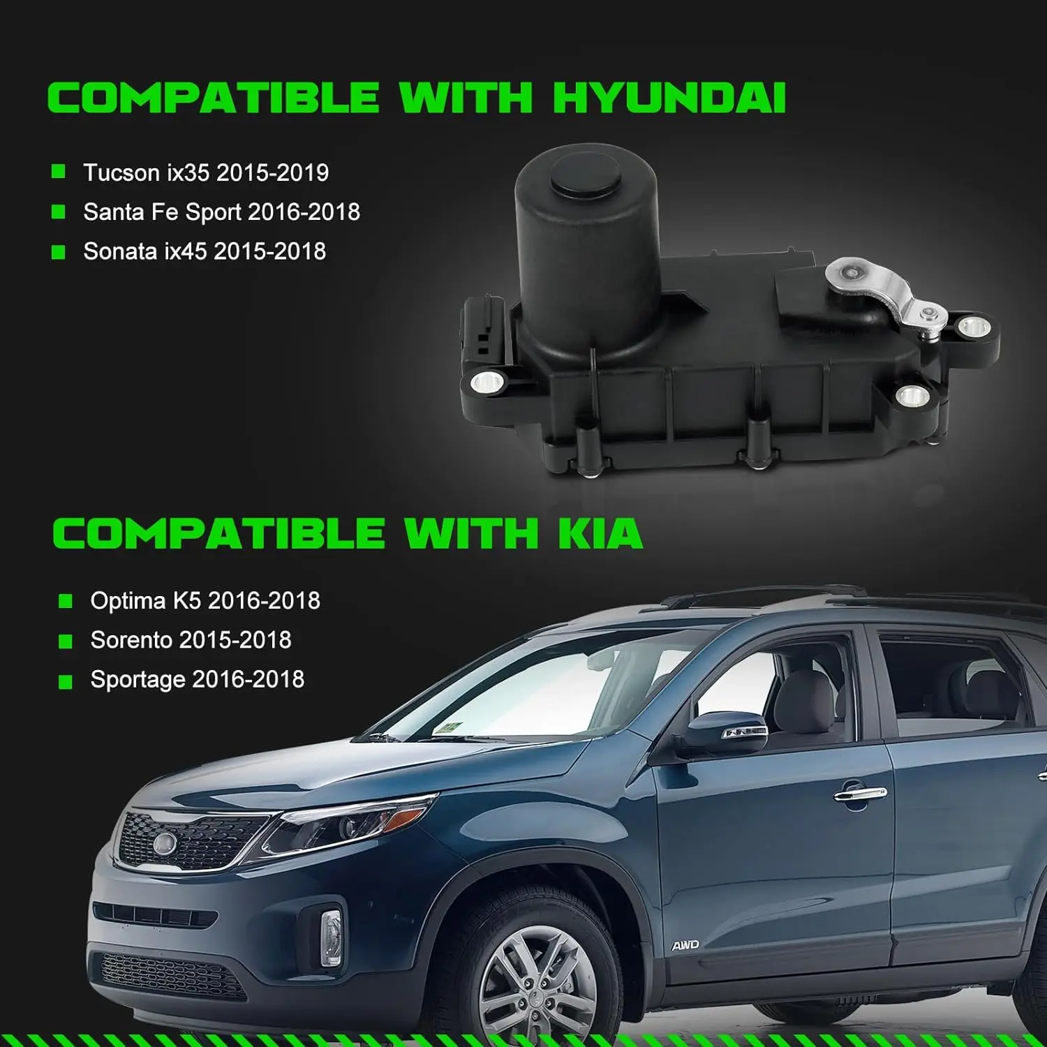 911-923 Intake Motor Fit for Hyundai Tucson ix35 Santa Fe Sport Sonata ix45 Kia Optima K5 Sorento Sportage 2015-2019 ‎283232GGA1