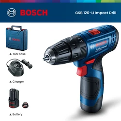 Bosch GSB 120 Electric Drill with 2 Batteries Cordless hand drill for home use Electric screwdrivers power tool