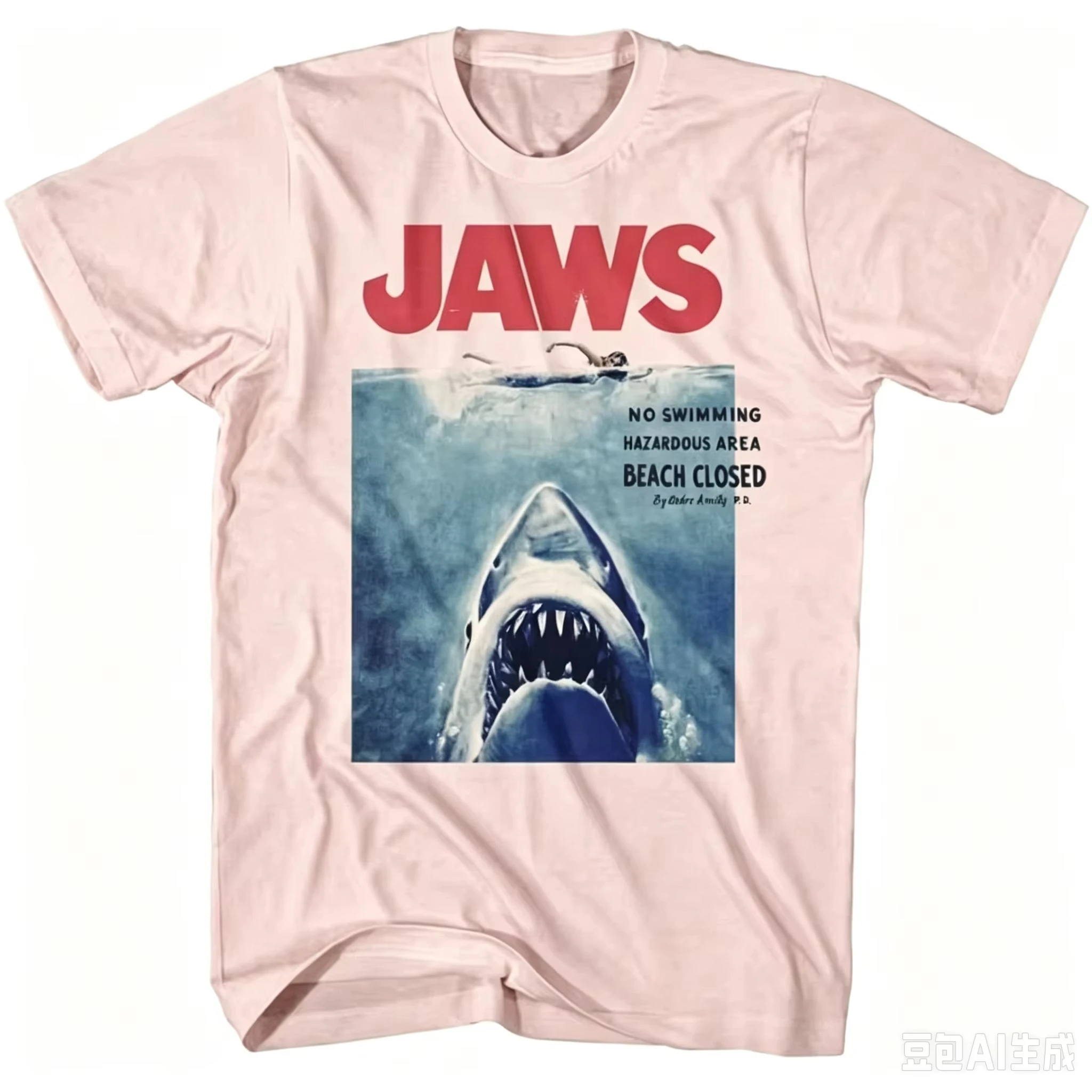Jaws Movie Vintage T-shirt Gift for Friends Harajuku Female Clothes Cotton Men T Shirt New Tee T-shirt Womens Tops