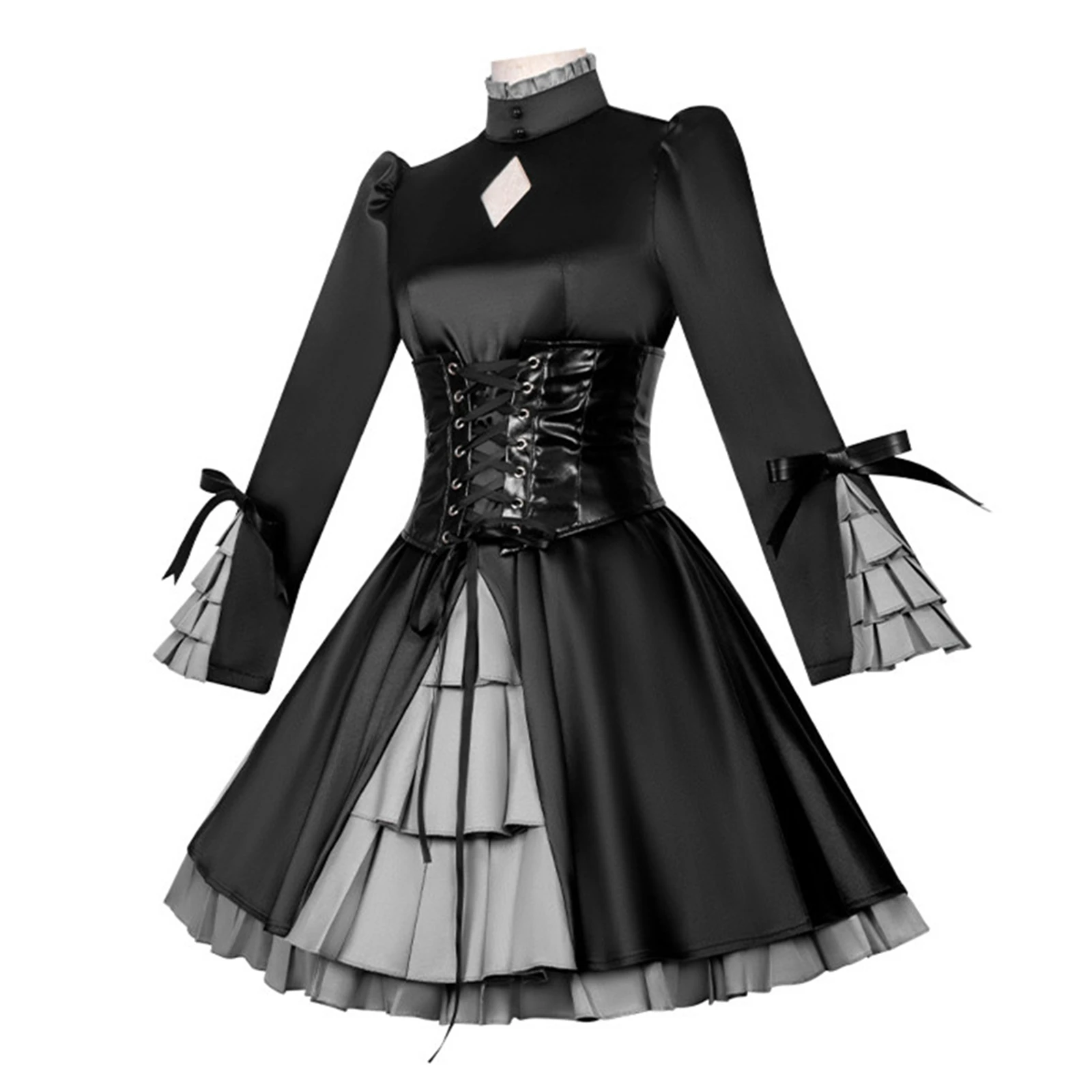 

Artoria Cosplay Costume Japanese Style Uniform Dress Anime Outfit Girls Halloween Role Play Clothing