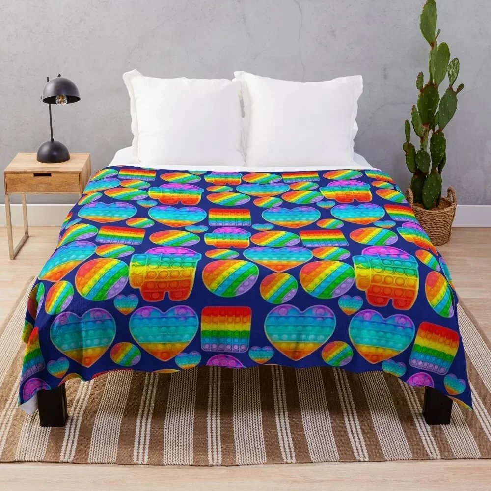 Popit Anti-Stress System Throw Blanket Luxury Brand Blankets For Bed Blankets