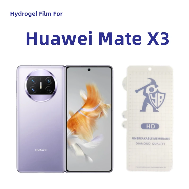 

Прозрачная Гидрогелевая пленка для Huawei Mate X3, защитная пленка для экрана Huawei Mate X3 HD, внешняя защитная пленка, не закаленное стекло, 3 шт.