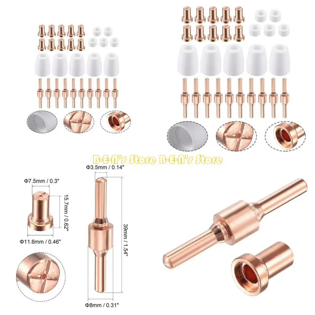 

Y1AD For CUT-40 LGK-40 Cutter-Plasma Tips Electrodes Torch Consumable Cutting Nozzles