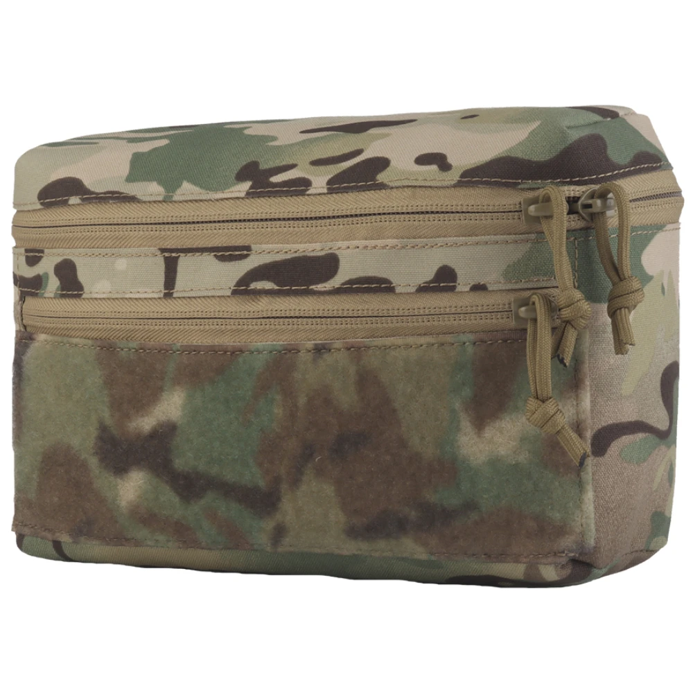 Wosport Universal GP Pouch Large Cordura MOLLE Mounting Hook and Loop Interior Dual Zipper Storage for Airsoft Outdoor Gear