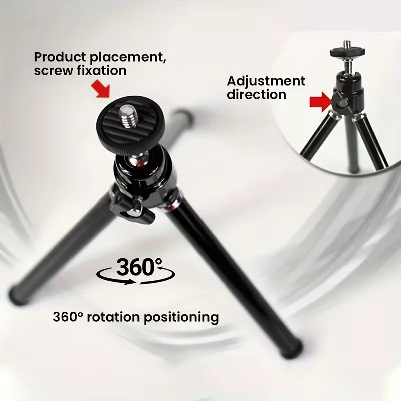 Mini Projector Tripod 360° Rotatable Adjustable Height for HY300 PRO+ HY310 HY320 MINI TP360 Universal Portable Aluminum Alloy - view 6
