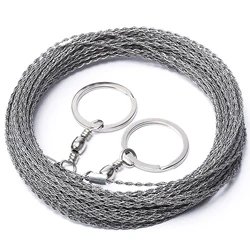 Outdoor Manual Hand Steel Wire Saw 1/2M Hand Chain Saw Cutter Portable Travel Camping Emergency Gear Survival Tools