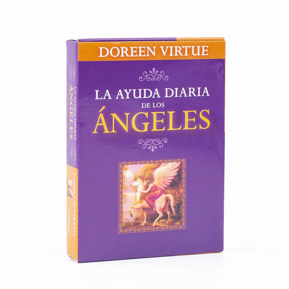 Tägliche Anleitung von Your Angels Oracle 44-Karten-Deck 10,4 * 7,4 cm Spanische Version Fate Divination Tarot-Brettspiel – Detail 2