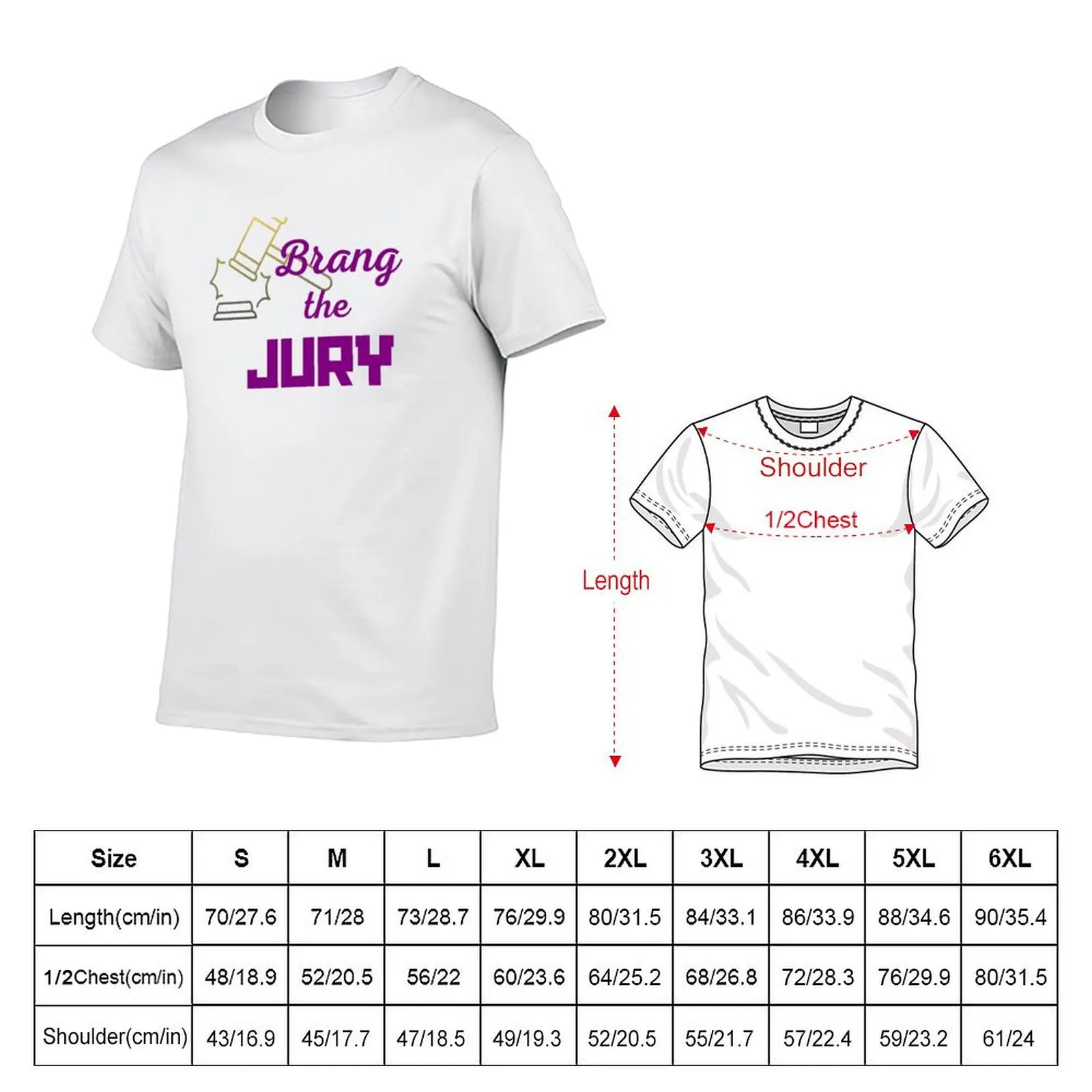 LAW NERDS - BRANG THE JURY T-Shirt Halloween Theme T-Shirt