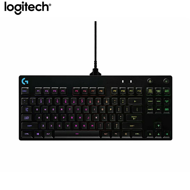 Imagem -02 - Logitech-teclado Mecânico Retroiluminação Rgb Design Ergonômico com Retroiluminação Rgb Azul Intercambiáveis g Pro x