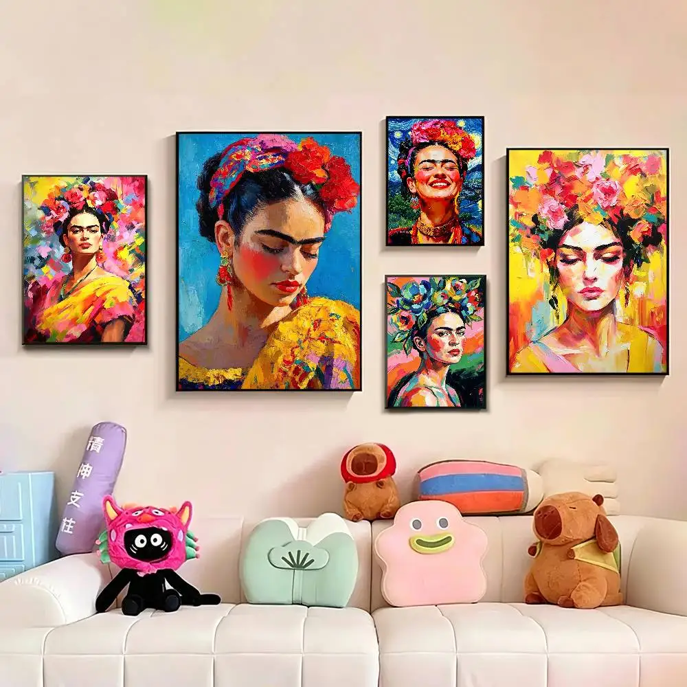 

F-FridaS-S K-KahloES-s Poster Picture Canvas Painting Wall Art Home Decoration Print For Living Room Decor