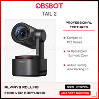 OBSBOT Tail 2 AI-Powered PTZ 4K Live Production Camera AI Tracking 2.0 Hands-Free 90° Rotation 4K@60fps & 1080P@120fps