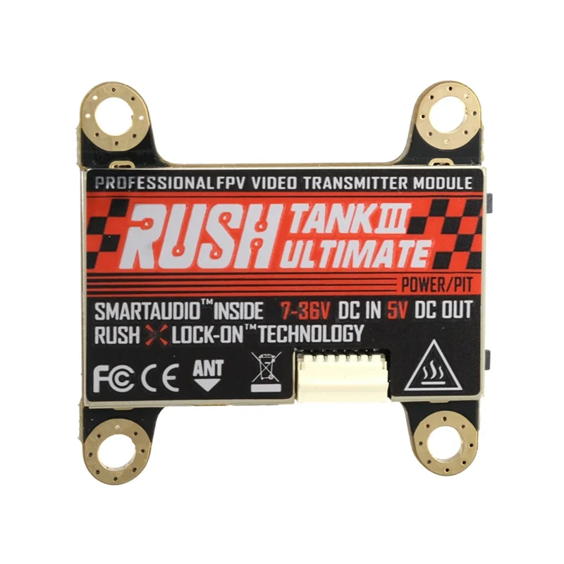 

ABSQ-для RC Racing Drone, совместимый с RUSH TANK III Ultimate VTX 5,8G, 48-канальный передатчик (PIT/25/200/500/1000 МВт)