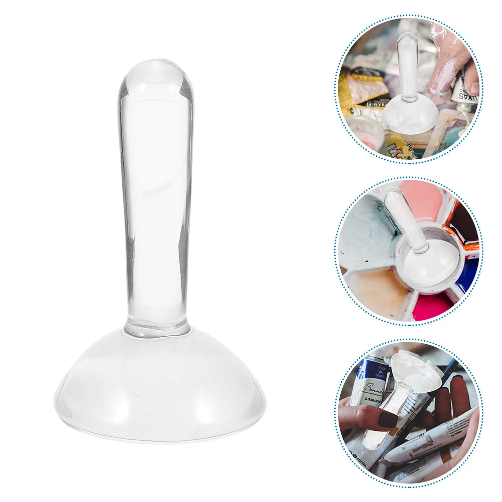 Glass Muller Making Paint Flat Bottom Mineral Pigment Grinding Pestle Crystal Abrasive Grinding Apparatus Oil