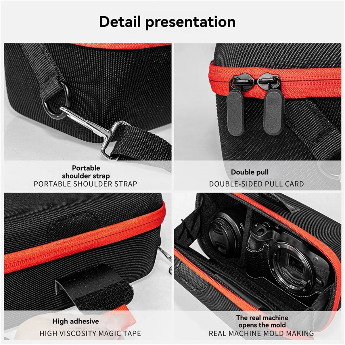 Canon EOS Rebel R100 / R50 / T7 / R5 / R6 Mark II / R7 / R8 / 90D / 5D Mark IV 용 DSLR Canon 용 CCDD 카메라 케이스 가방