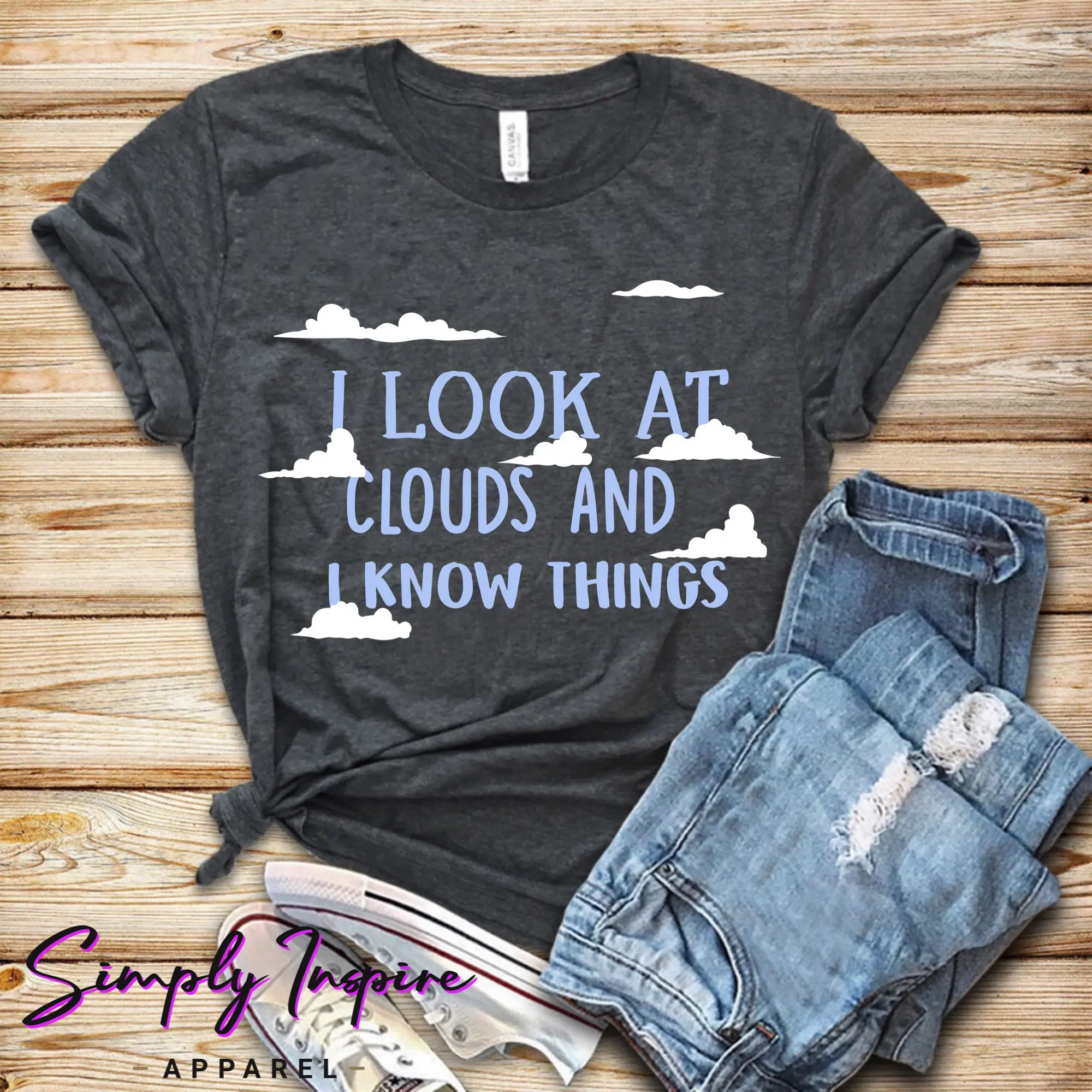 Meteorology T Shirt Cloud Watcher Weather Forecast I Look At Clouds And Know Things For Meteorologists Sweat