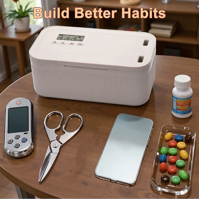 Timer Lock Boxes Electronic Lockable Container Multi Function Phones Cigarettes Personal Items Files Items Safe Storage