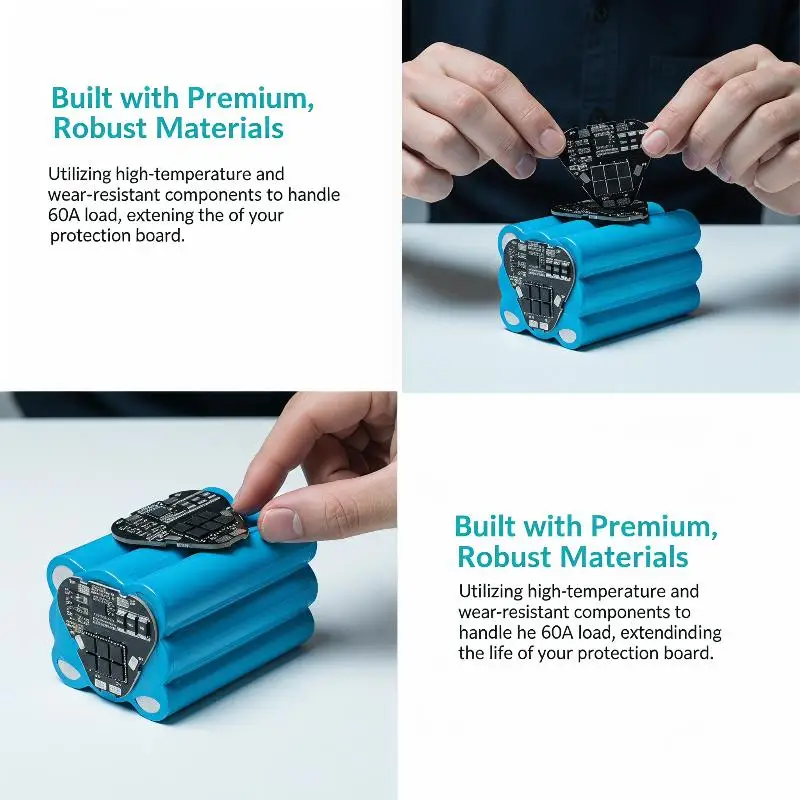 3S 60A BMS and Balancing for 11.1V 18650 Battery Pack Ensuring Long-Lasting Performance