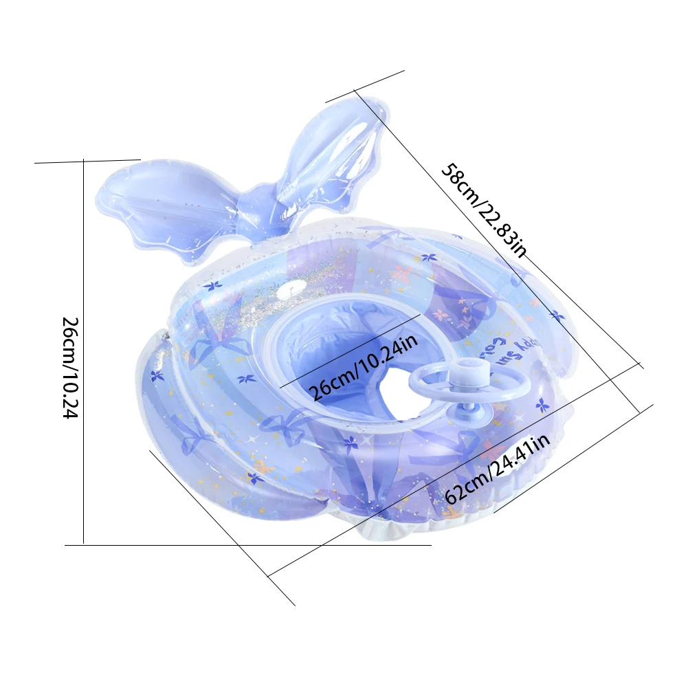 Zeemeermin opblaasbare zwemring Opblaasbare zwembuis met zitje en stuurwiel Zwemringen Floaties Babyzwembadringen voor zwembadstrand