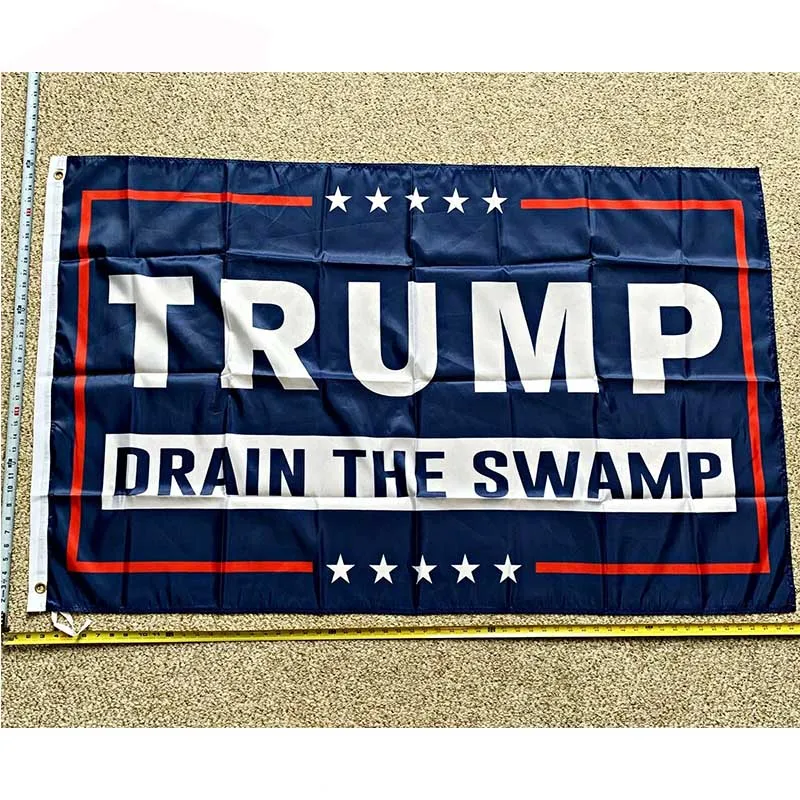 Donald Trump Flag FREE SHIPPING Drain The Swamp Flag Army USA Sign Poster 3x5' yhx0210