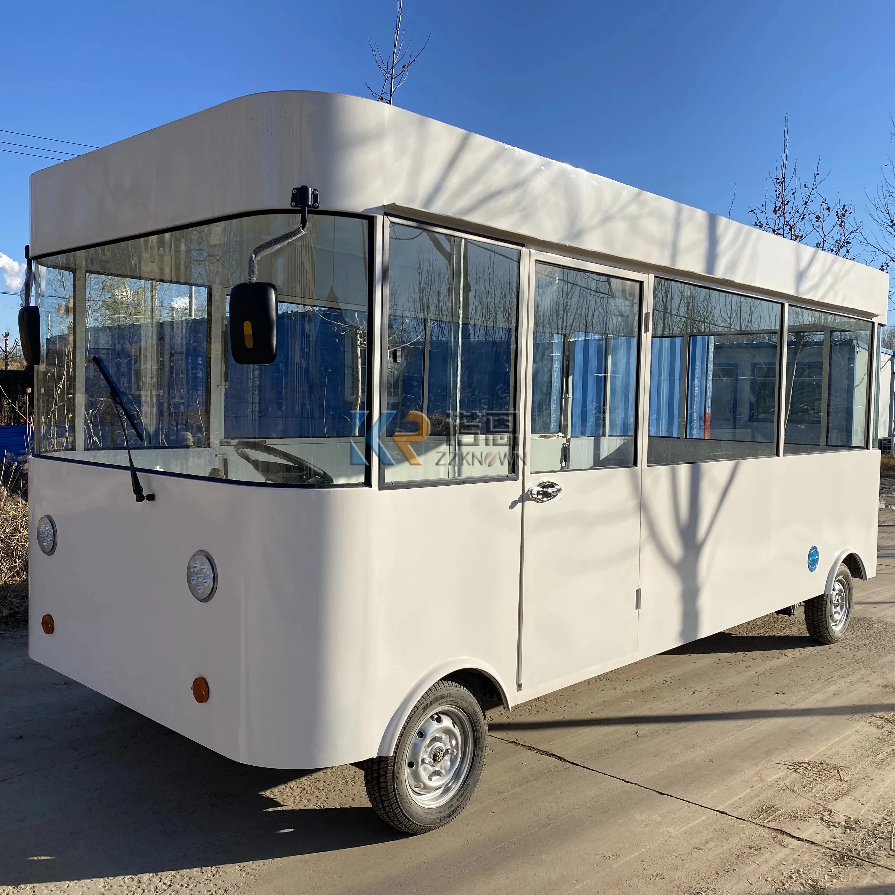 2023 Mobile Electric Fruit Vending Cart for Sale CE Approved Food Truck with Full Kitchen Customized Snack Vegetable Kiosk