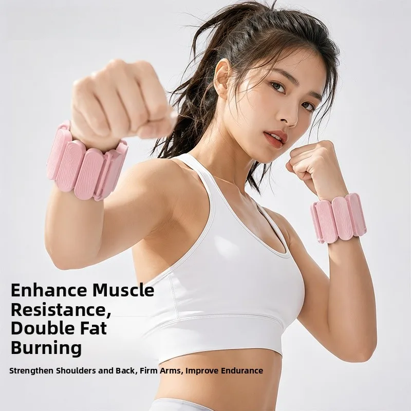 adjustable-weighted-wrist-and-ankle-bands-for-women's-running-and-fitness-equipment-leg-and-arm-muscle-building-resistance-bands