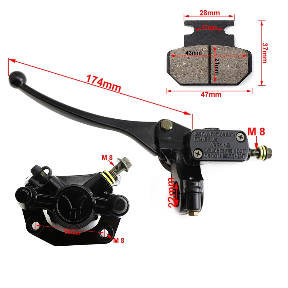 

Motorcycle Brake Pump Front/rear Brake Master Cylinder for City Scooter Harley Pit Dirt Bike Electric Scooter Motorcycle Parts