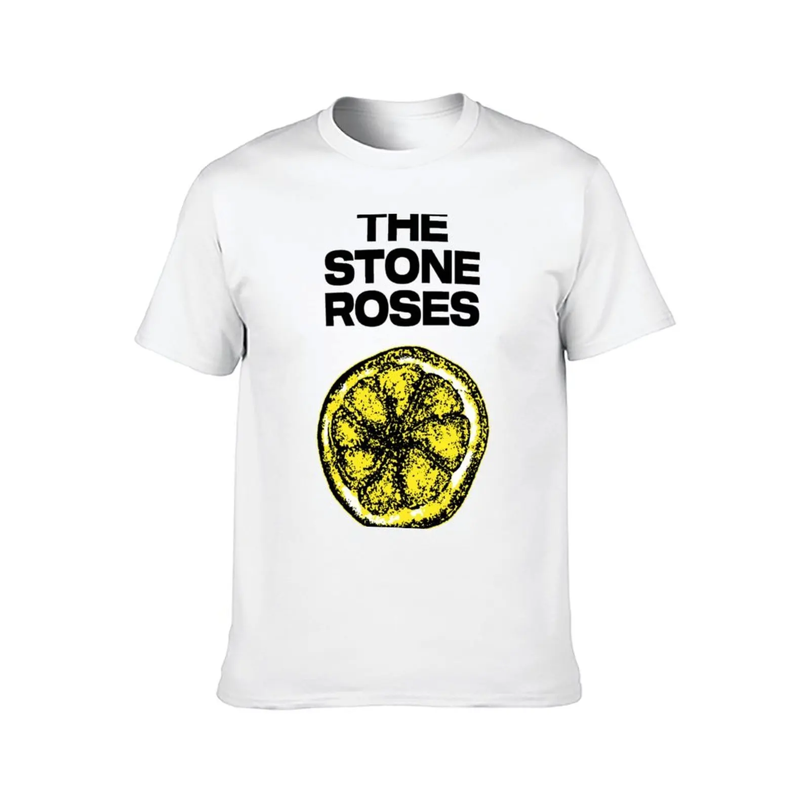 Stone Roses Merch The Stone Roses TSR Lemon Ringer T-Shirt t shirts cotton 100% t shirt for man T-Shirt