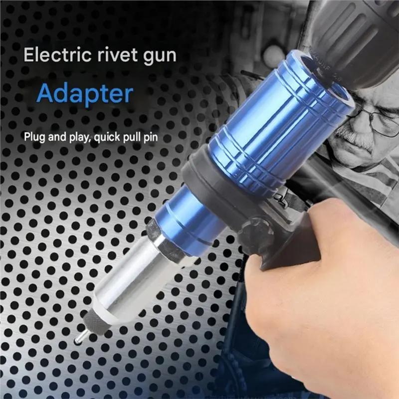 Hot Sale-Electric Rivet Gun Adapter - Cordless Drill Conversion Kit For Riveting Nuts, Power Tool Accessory For DIY & Use