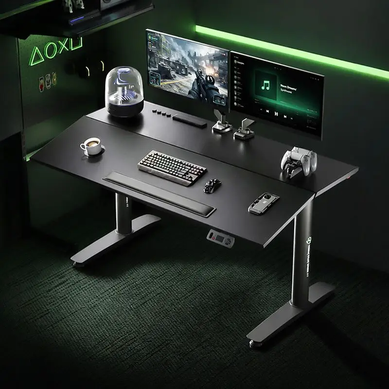 Multifunctional four-motor electric lifting table can be installed with monitor bracket computer table