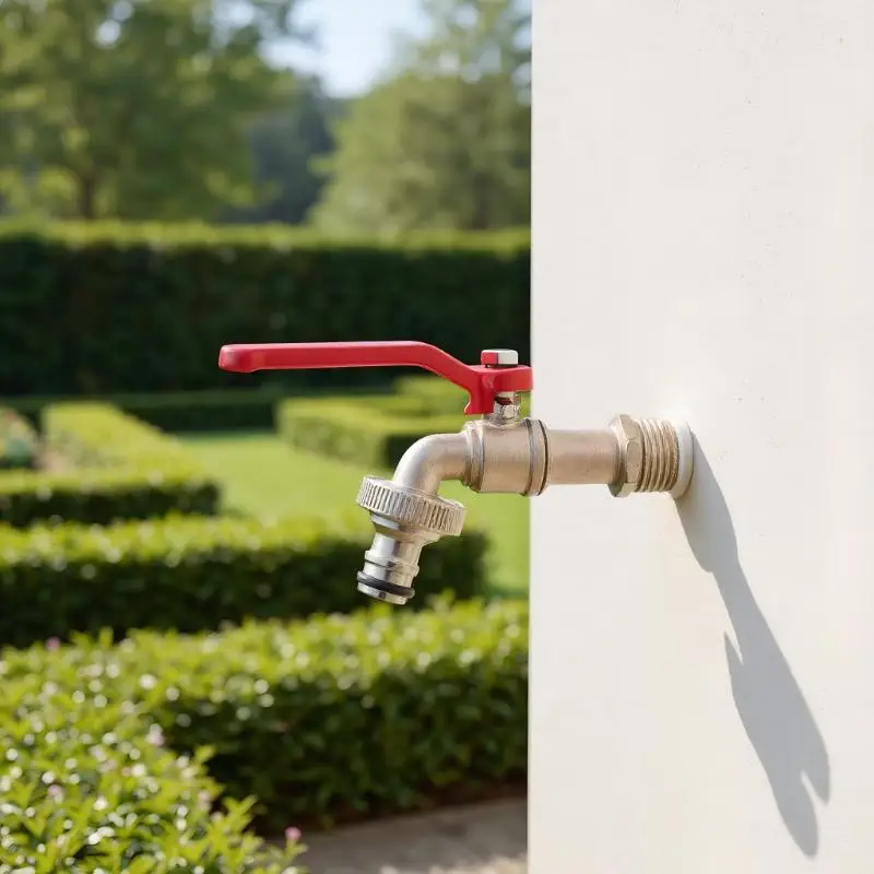 1 Piece Zinc Alloy Garden Faucet Bathroom Faucets With Spout Outdoor Balcony Faucet Water Splitter Home Irrigation