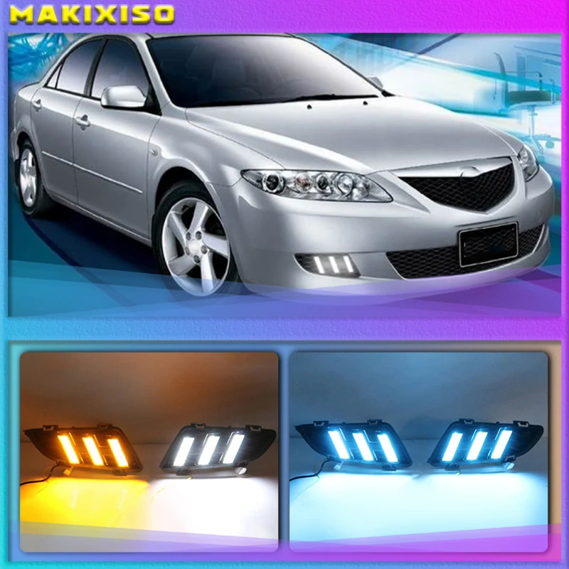 

1 set for Mazda 6 Mazda6 2003 2004 Driving DRL Daytime Running Light fog lamp Relay LED Daylight car styling free shipping