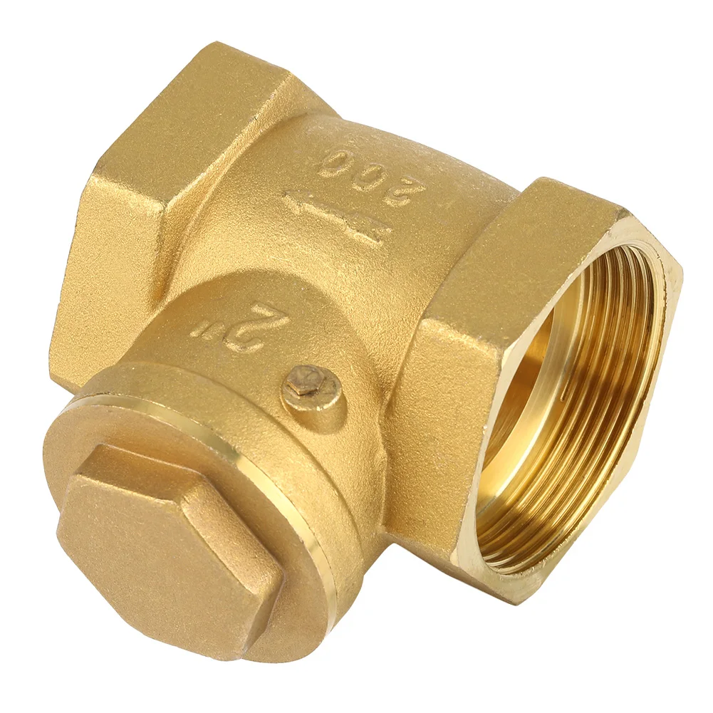 DN50 Check Valve One Way Valve Check Valve DN50 Female Thread Brass NOn return Swing Check Valve 232PSI Prevent  Backflow