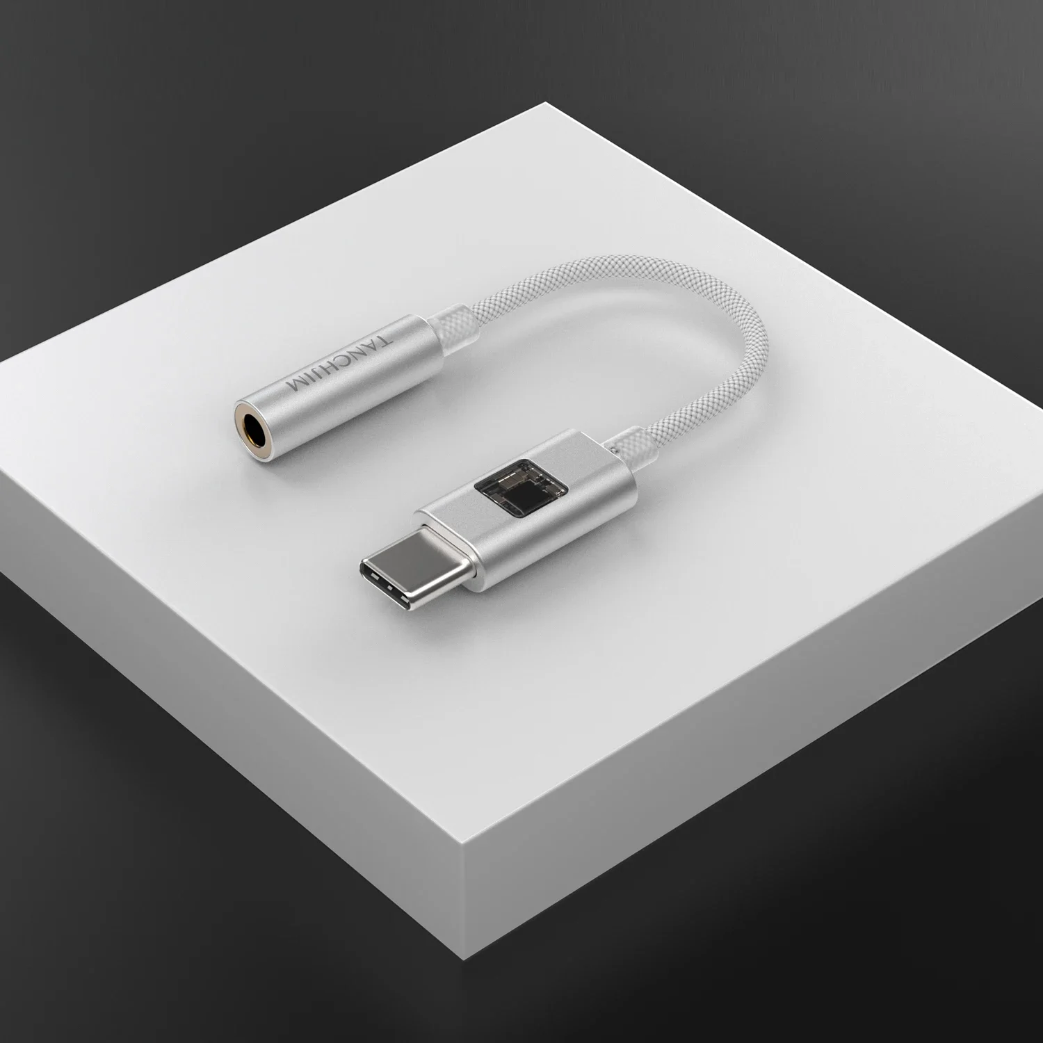 TANCHJIM Stargate II Adaptador amplificador de auriculares DAC portátil Dongle tipo c a 3,5 mm compatible con micrófono CS43131 chip PCM384 DSD256