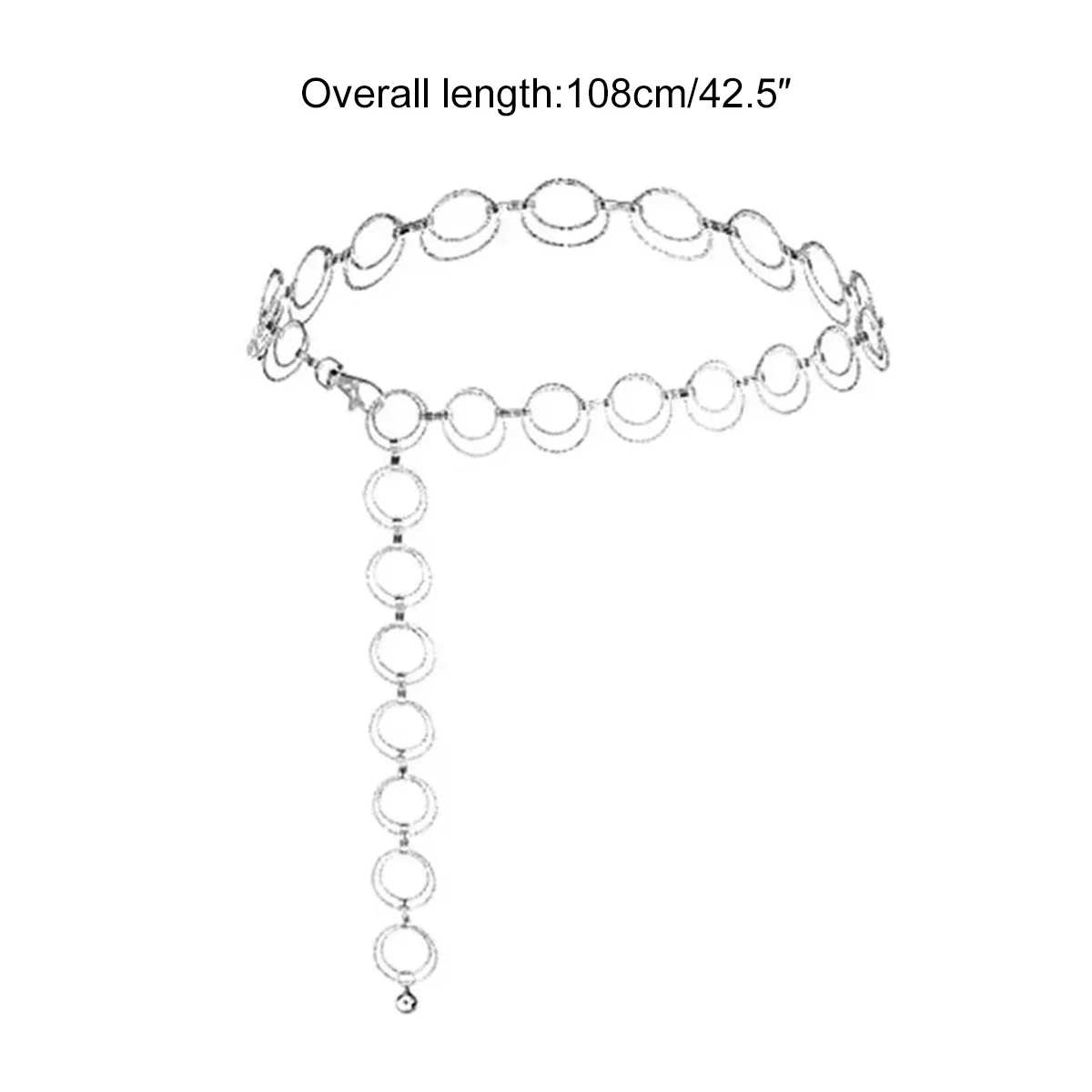 New Waist Chain Women's Pants Pendant Street Skirt Decoration Belt for Dress Waistbands Ladies Clothing Accessories