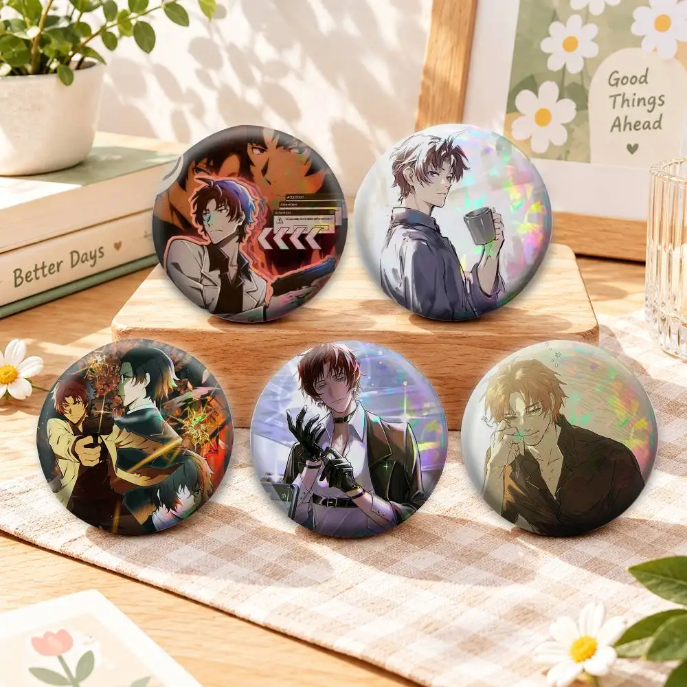 Oda Sakunosuke B-Bungo Stray D-Dogs Badges Creative Tinplate Button PinsBrooch Badge Clothes Backpack