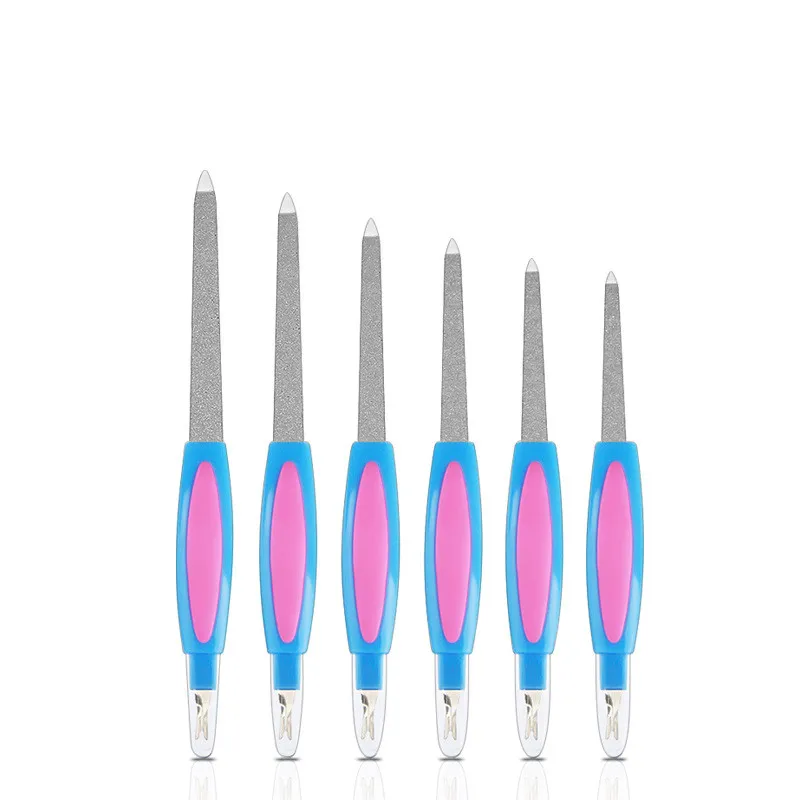 Lima per unghie Rimozione della pelle morta Nail Art Forchetta Rimozione della cuticola Pinza Pusher Trimmer Pedicure in metallo Strumento per la cura delle unghie